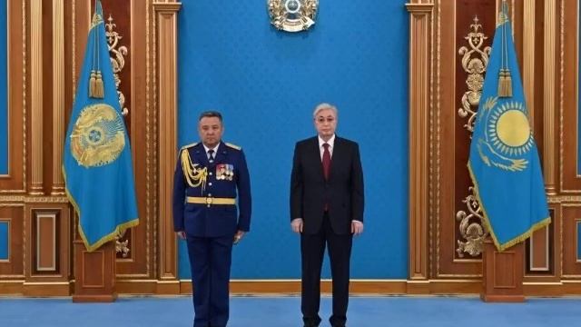 ⭐⭐Почетный гражданин Теректинского района Командующий ВВС ВО РК генерал майор авиации Кунуров Р.З.⭐