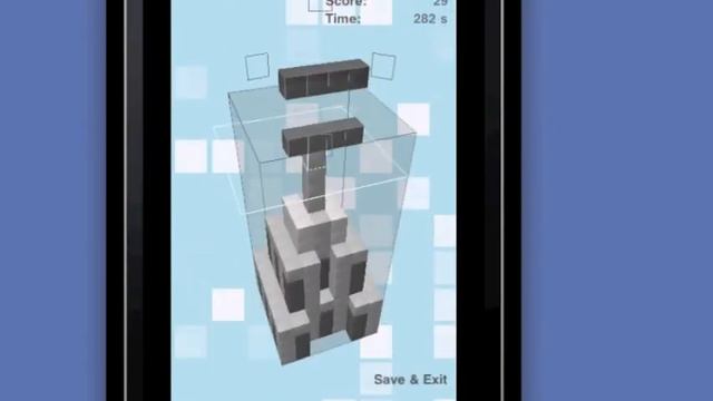 3D Tetris - iPhone/iPod touch Game "Smart Brick" Empire State Building Game Play