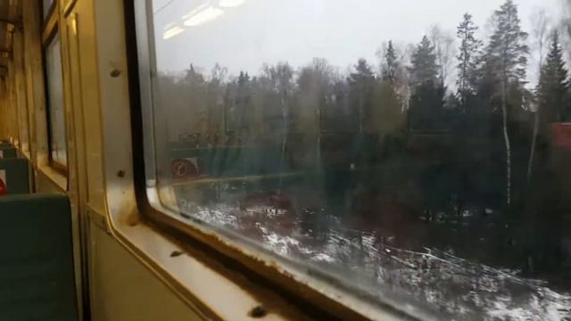 Поездка в электропоезде ЭТ2М-095 Берёзки-Дачные - Поварово-1