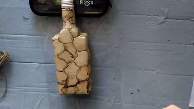 Декор бутылки своими руками мужчине. 23 Февраля подарок своими руками