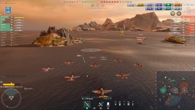 Aircraft Carrier United States with a giantic 430k damage game - World of Warships