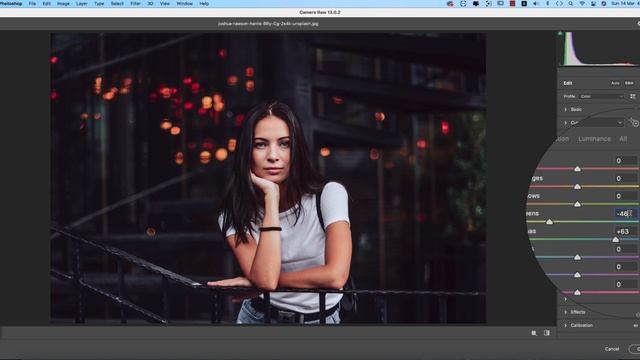 Photoshop 2021: Urban Green Tone Preset