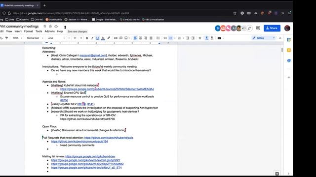 KubeVirt Community Meeting 2021-11-17