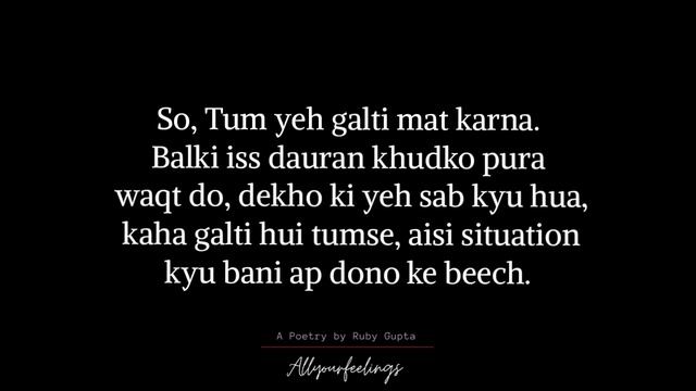Move On Nahi Kar Paa Rahe? | @RubyGupta | Breakup Motivation | Healing | Hindi Poetry