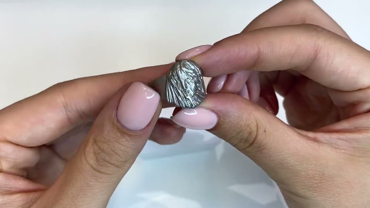 Дизайнерское серебряное кольцо MARBLE VEIL