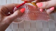 Обвязка края "рачий шаг" (классический) / Reverse single crochet