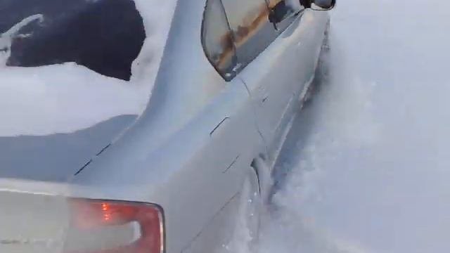 Subaru Legacy зима, дрифт)