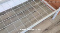 Кровать из металла двухъярусная КО-2 серая с ЛДСП (обзор с комментариями)