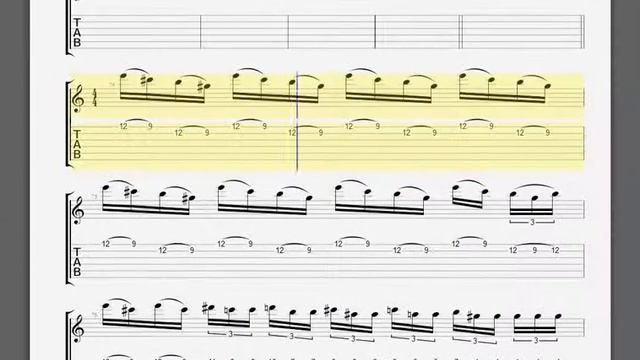 Metallica   Motorbreath Kirk solos tablature