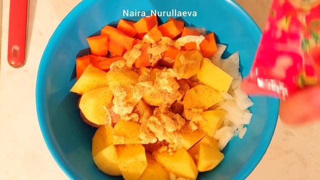 Простой и быстрый рецепт ужина. Куриные ножки с овощами в духовке. Запеканка с курицей.