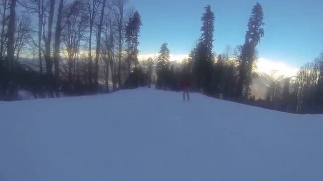 Роза Хутор. Трасса Обер Хутор 23.02.15