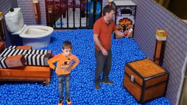 АМОНГ АС вернулись и ЗАПЕРЛИ нас в МАЙНКРАФТ Тюрьме для Челлендж шоколад против обычного