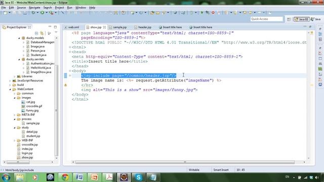 Jsp Servlet 38: jsp:include
