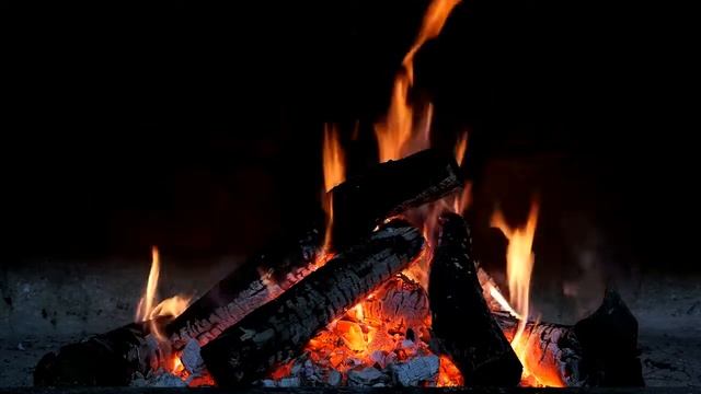 Звук костра под приятную расслабляющую музыку Музыка для сна 720p