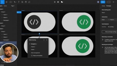 Figma Dev Mode Switch | Switch Design and animation tutorial | Hindi Tutorial