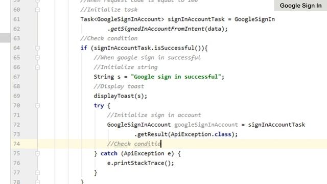 How to Implement Google Sign In With Firebase in Android Studio | GoogleSignIn | Android Coding