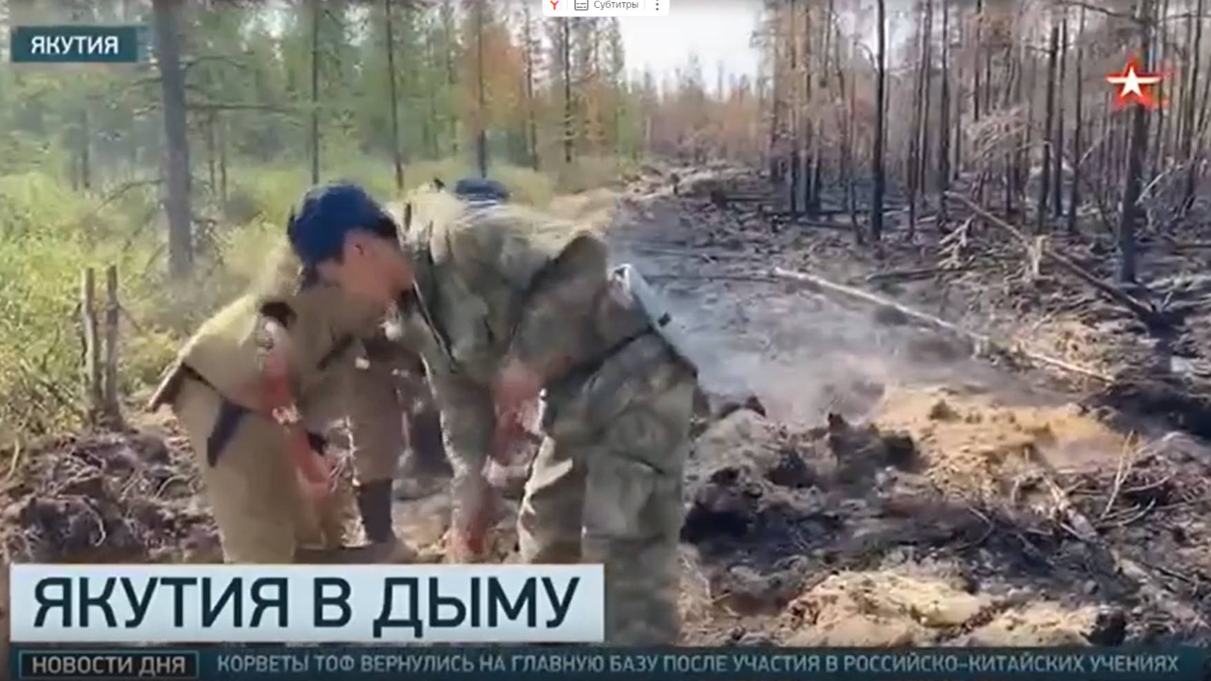 ТК Звезда # Новости_Рост площади лесных пожаров в Якутии
