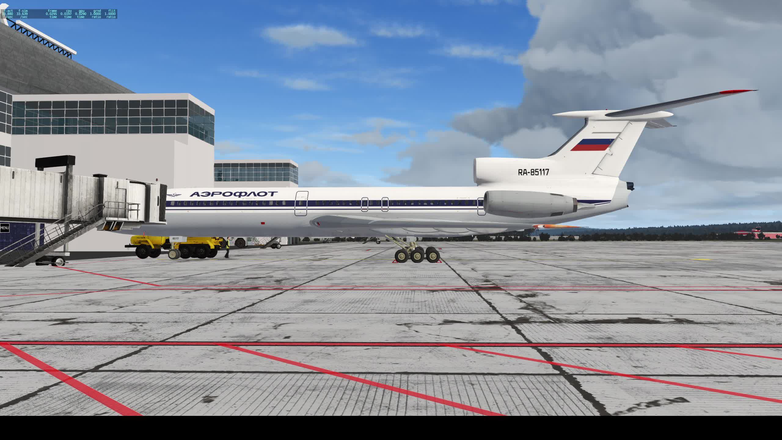 Tu-154 B2, X-Plane 11, Vatsim, 85117, Krasnoyarsk(UNKL) - Omsk(UNOO)