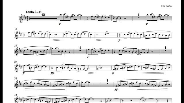 Satie  Erik - Gnossienne No.3 - Alison Balsom trumpet Bb