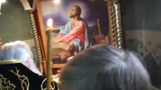Фрагмент Літургії Передшеосвячених Дарів, яку очолив протоієрей Михаїл Афонін