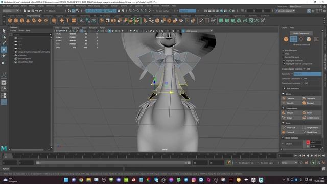 Sculpting A Stylized Bird | Zbrush TIMELAPSE (+ Painter & Maya)