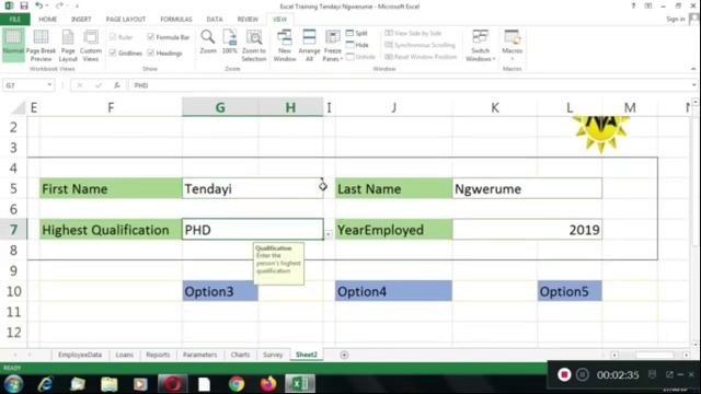 Tendayi Ngwerume - Advanced Excel 15