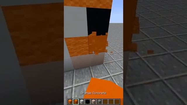 Minecraft FOX FACE Pixel art build tutorial! #Shorts