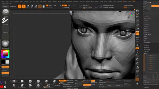 Baldur`s Gate 3: Karlach Sculpting in Zbrush II Collectibles  II Part-14- Face Detailing
