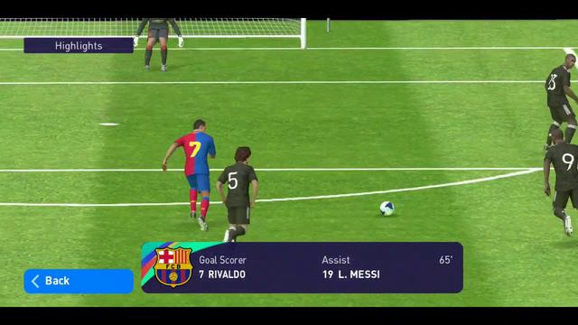 pes 2021 mobile #20 rivaldo , #213 messi
