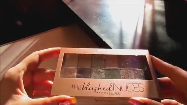 Палетка теней Maybelline The Blushed Nudes _ Первые впечатления и обзор | 20 февр. 2016 г.