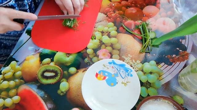 Весенний салат с фасолью.