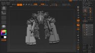 ZBrush 4R4 how to draw Mech using insert mesh. 4