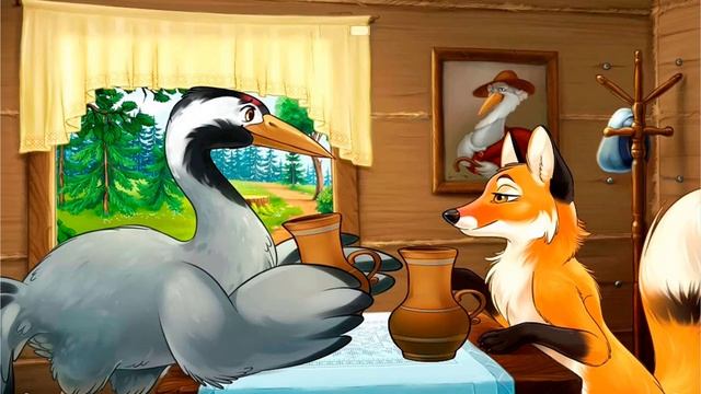 THE FOX AND THE CRANE – A Russian folk tale