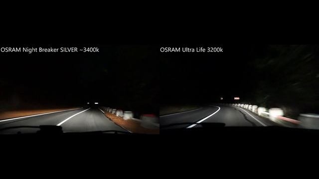 OSRAM Night Breaker SILVER vs OSRAM Ultra Life