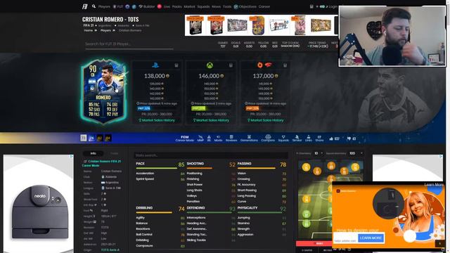 UPGRADED SILVER STAR ⭐ 90 TOTS ROMERO PLAYER REVIEW - FIFA 21 ULTIMATE TEAM