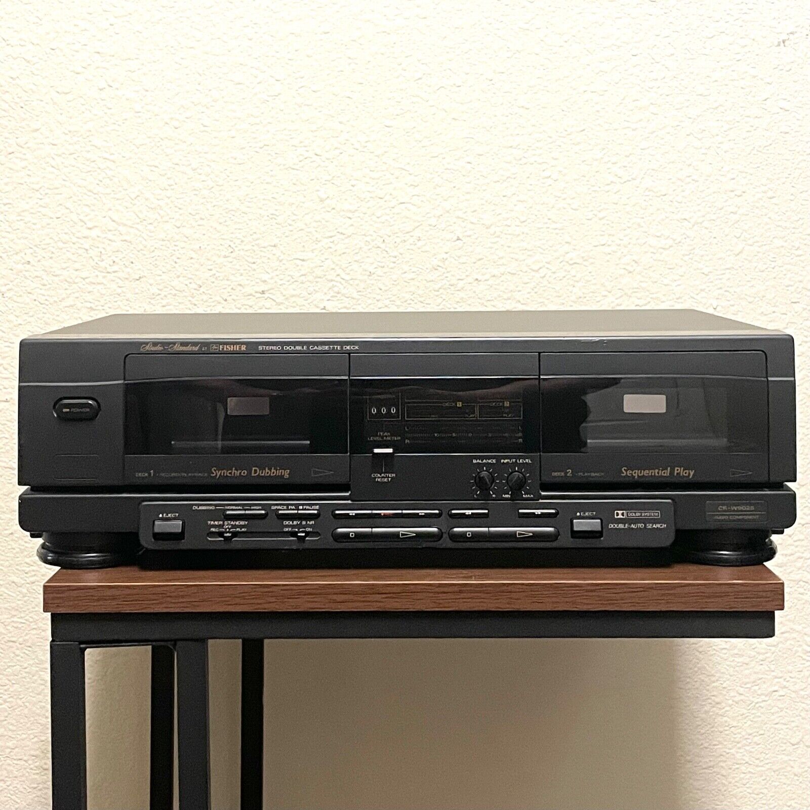Studio-Standard by Fisher Stereo Double Cassette Deck CR-W9025 -Япония-Годы выпуска 1990 - 1993