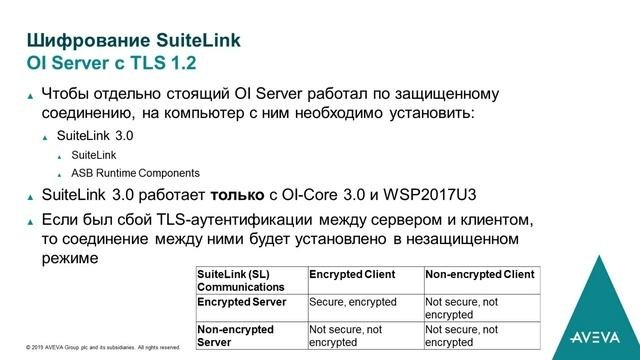 System Platform 2017. Update 3: Шифрование данных