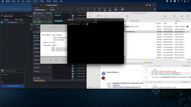 VS Code入门教程2020 #77 文件使用技巧33: 将VS Code设置为Git GUI的默认编辑器