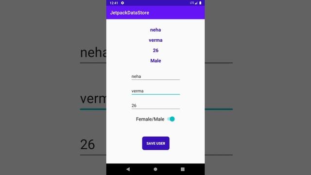Android Jetpack Preferences Datastore Example