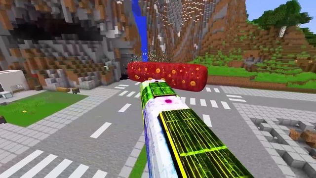 This is SCARY TRAIN EATER FAMILY in Minecraft animations ! Train Eater SON and Train Eater Mother !