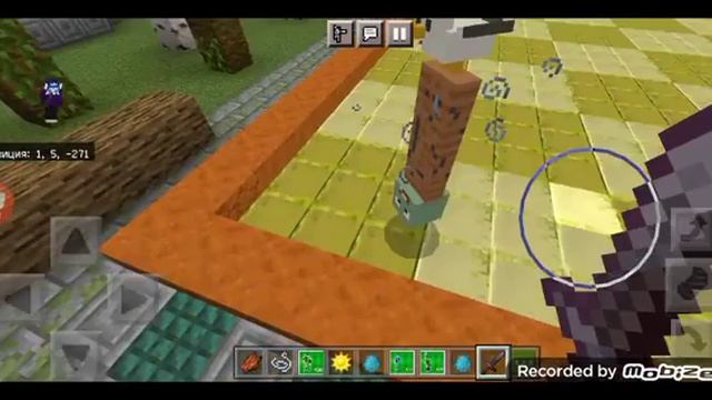 я играю в игру растения против зомби в майнкрафте