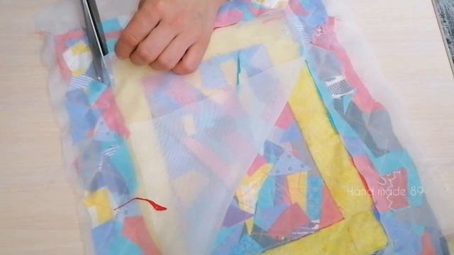 Снова утилизирую обрезки креативно)