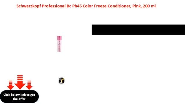 Schwarzkopf Professional Bc Ph45 Color Freeze Conditioner, Pink, 200 ml
