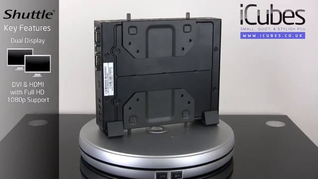 Shuttle DS47 - On board Intel Celeron 847 - Fanless Media Player