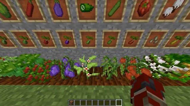 Minecraft ASMR Mod Showcase: Pam's Harvestcraft 1.12.2 Part 1: Gardens, Crops, and Trees