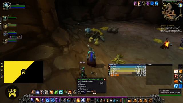 World of Warcraft classic mage Leveling 22-23 in Wailing Cavern WoW Classic