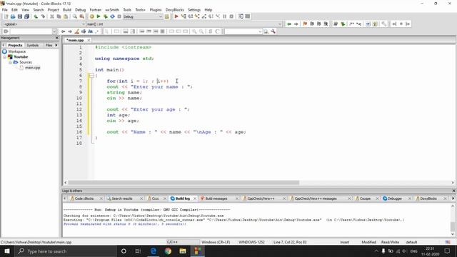 C++ Tutorial for Beginners 9 - C++ For Loop | Loops in C++