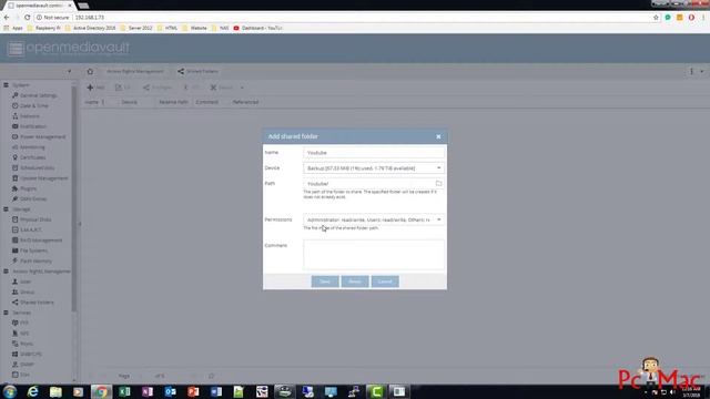 openmediavault NAS Configuration Raspberry Pi 3