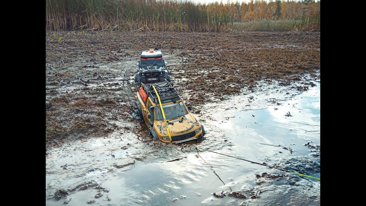 Двухдневная экспедиция по дну обмельчавшего озера в Твери, TRX4.