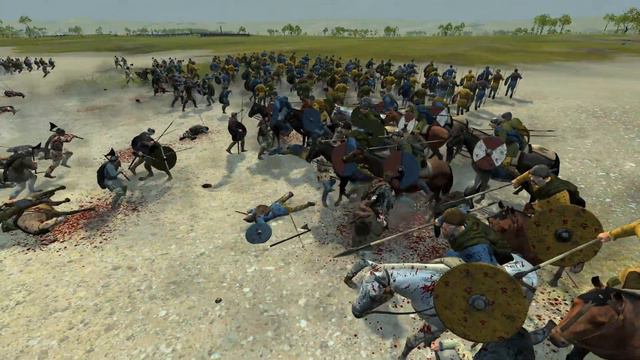 THE DANISH RAIDERS MUST BE STOPPED! 2v2 Total War Atilla Battle AoC DLC